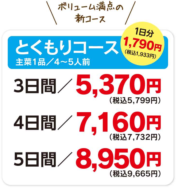 お子さんが食べ盛りのご家庭向き